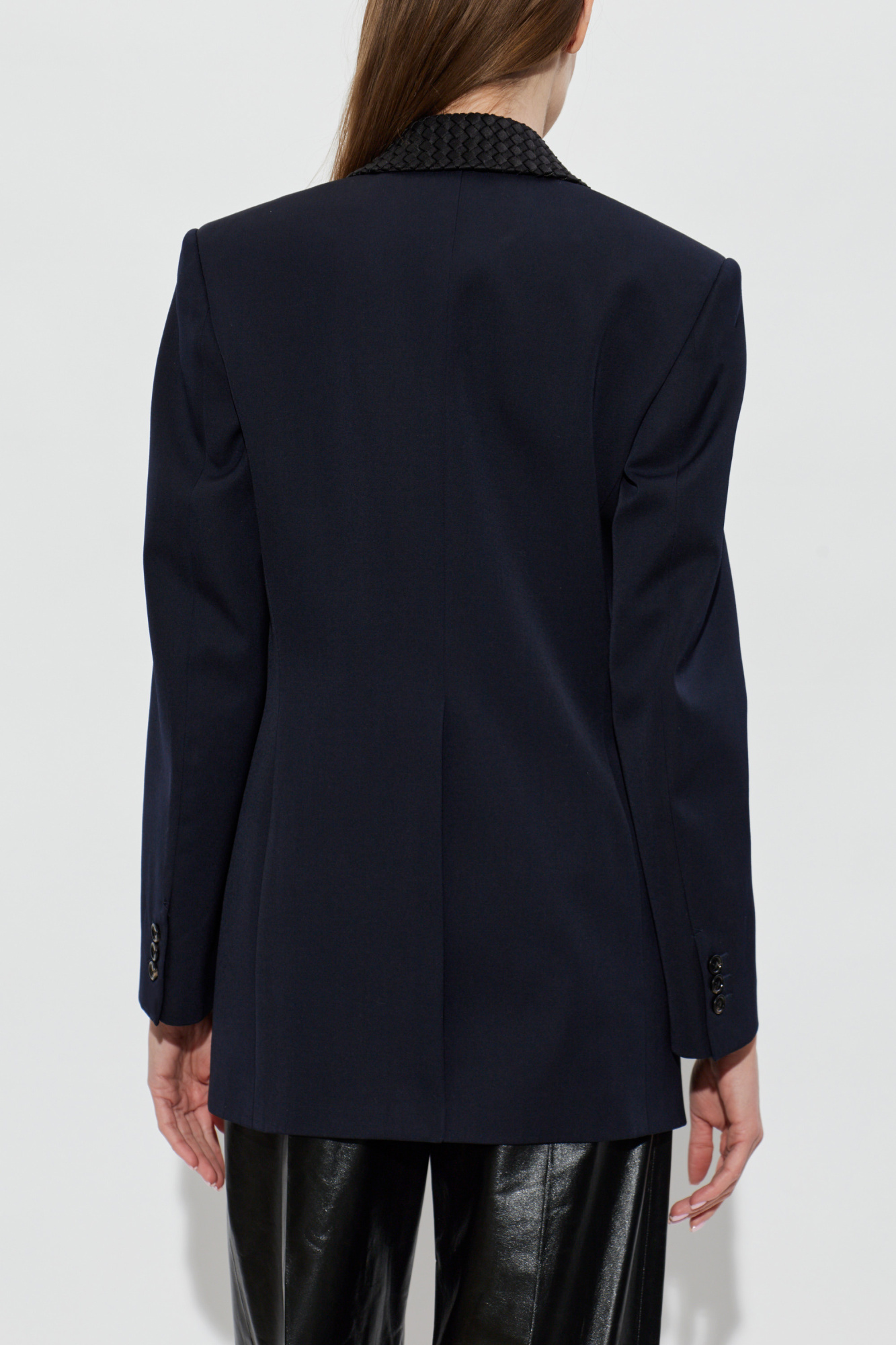 Bottega Veneta Double-breasted blazer with a single vent | Women's